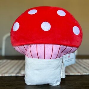 Target NWT Decorative Mushroom Pillow!